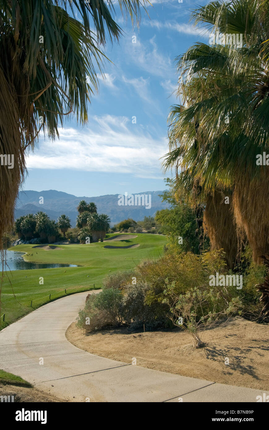 Desert Willow Golf Resort Palm Desert CA vicino a Palm Springs CA California Scenic Foto Stock