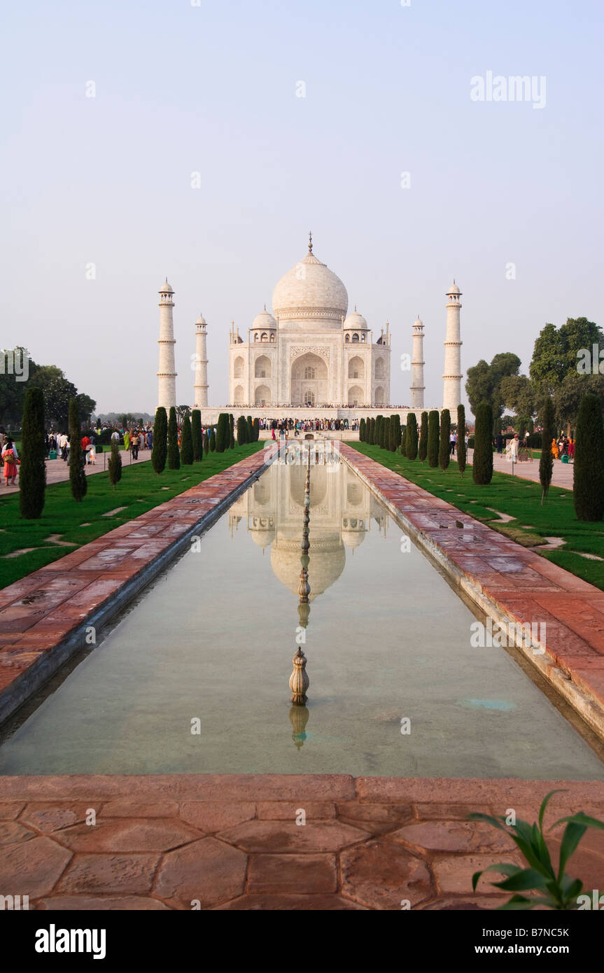 Taj Mahal in Agra Foto Stock