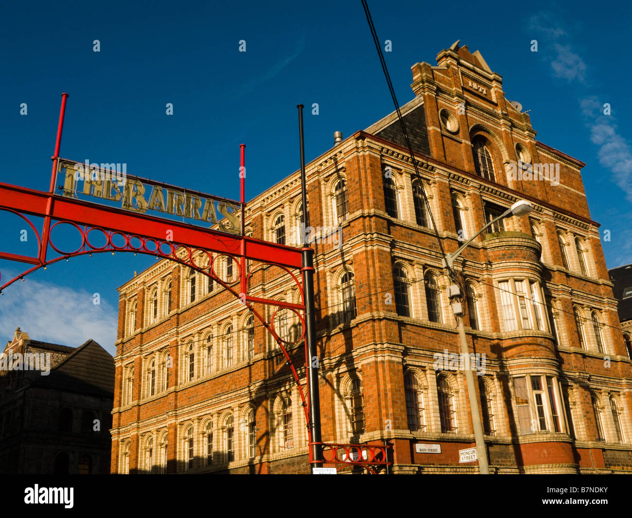 Ingresso al'l'Barras' un mercato all'aperto nell'East End di Glasgow Scotland Regno Unito Foto Stock