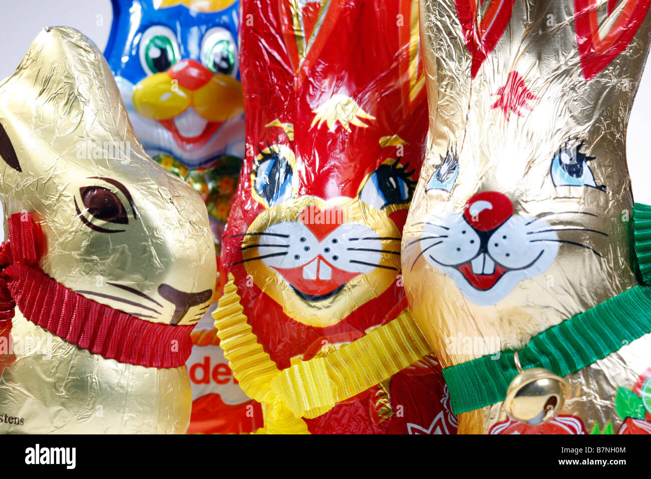 Coniglietto di pasqua di cioccolato Foto Stock