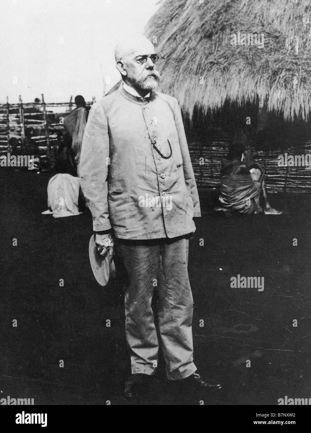ROBERT KOCH medico tedesco 1843 - 1910 che isolare il virus di antrace e la tubercolosi Foto Stock