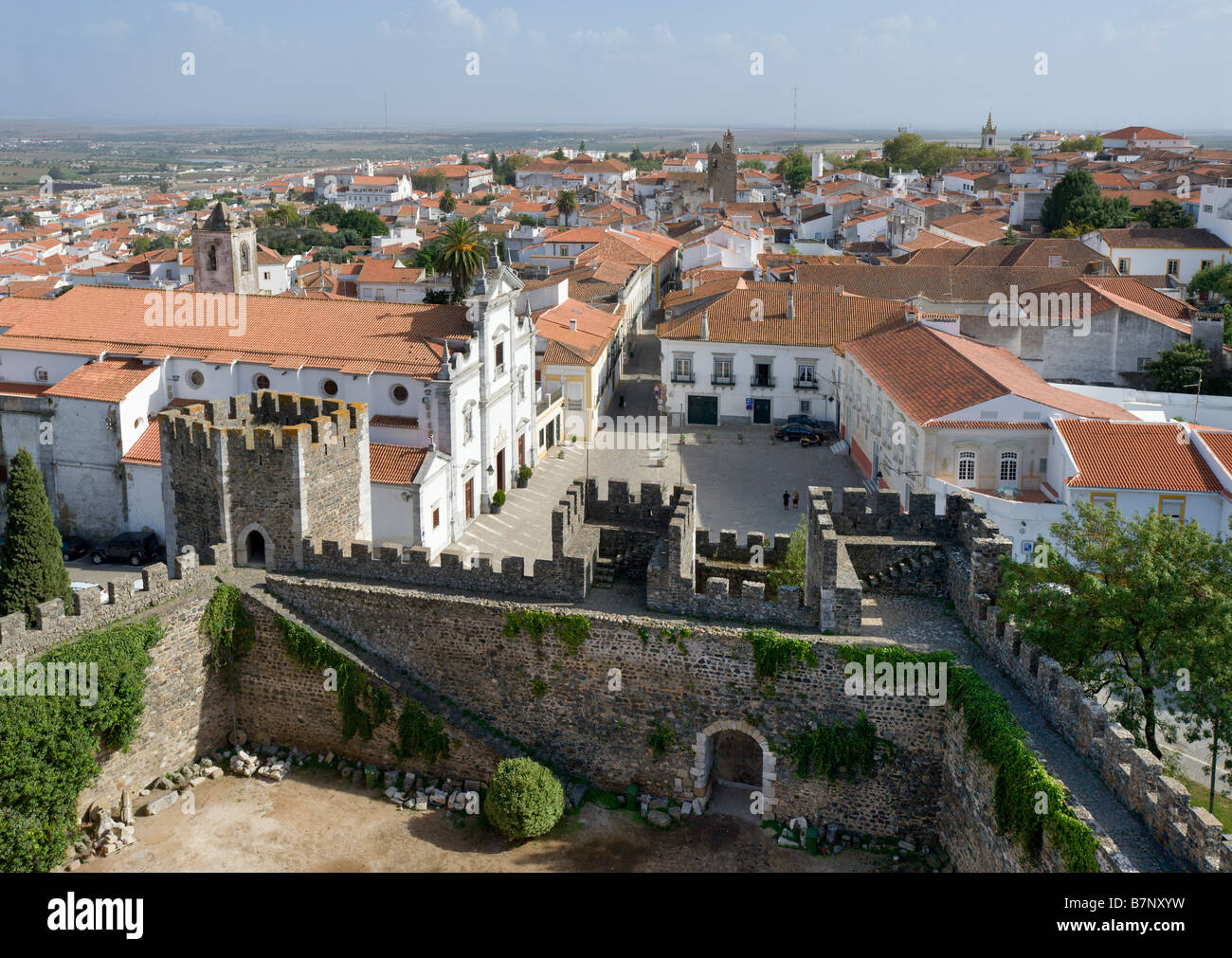 Alentejo, Beja, la vista dalla Torre de Menagem Tower Foto Stock