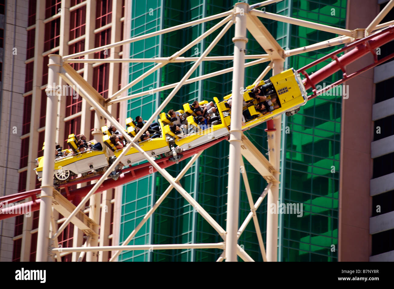 New York New York Rollercoaster Hotel Las Vegas Foto Stock