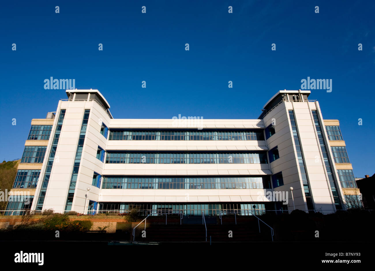Uffici moderni al lato del canale di Nottingham. Foto Stock