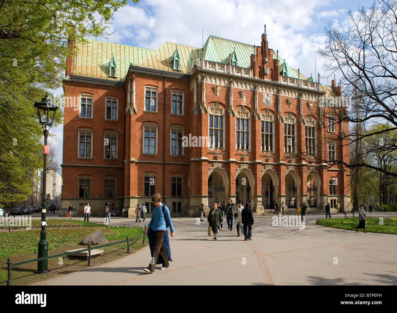 Polonia Cracovia Università Jagiellonski Foto Stock