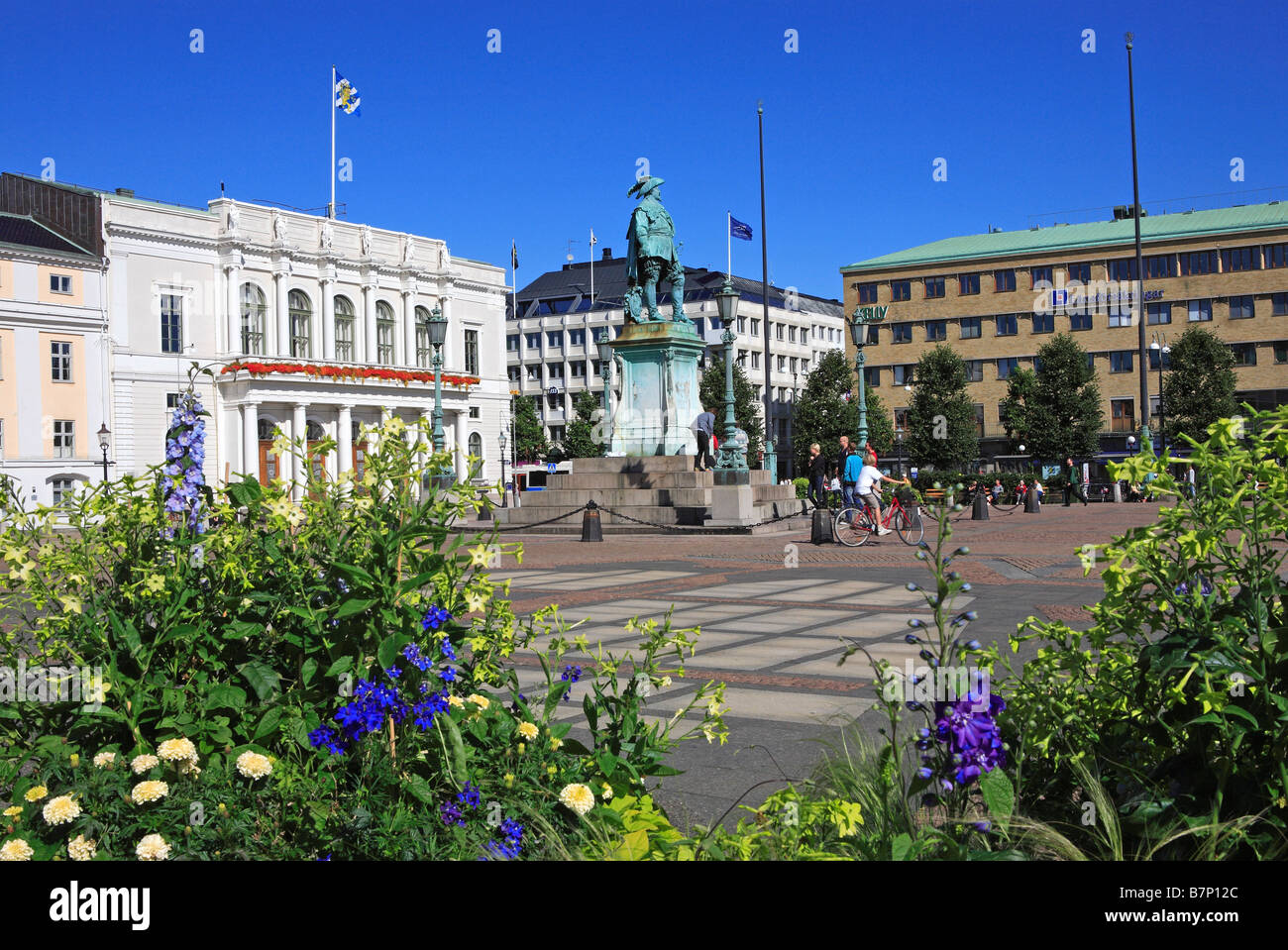 La Svezia, Goteborg, Gustav Adolfs Torg Foto Stock