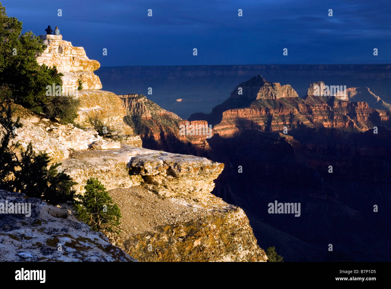 North Rim Grand Canyon National Park Arizona Bright Angel Trail estate Foto Stock