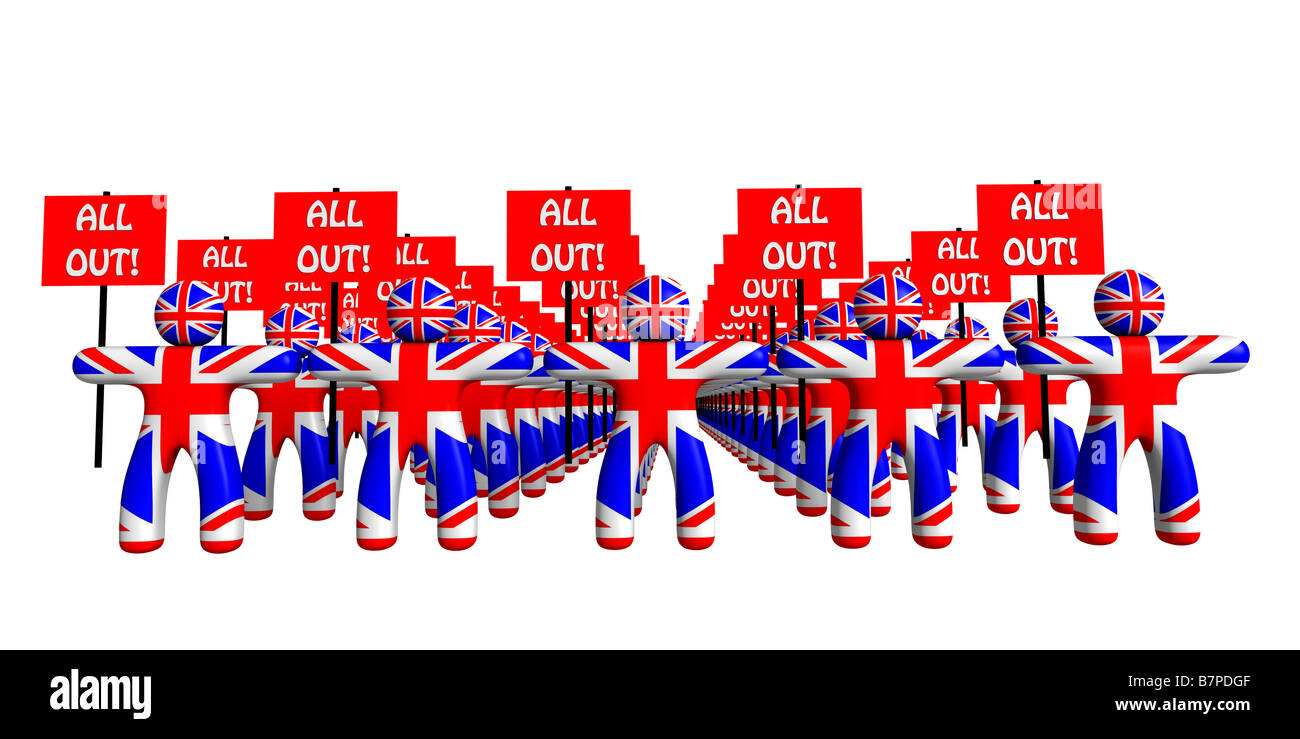 Regno Unito lo sciopero concept Foto Stock