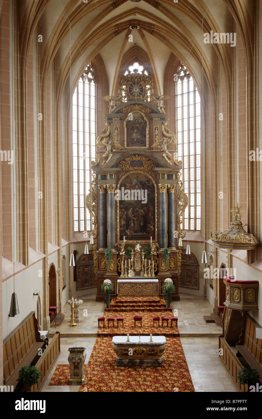 Seligenporten, Ehemalige Zisterzienserinnen-Klosterkirche, Blick nach Osten Foto Stock