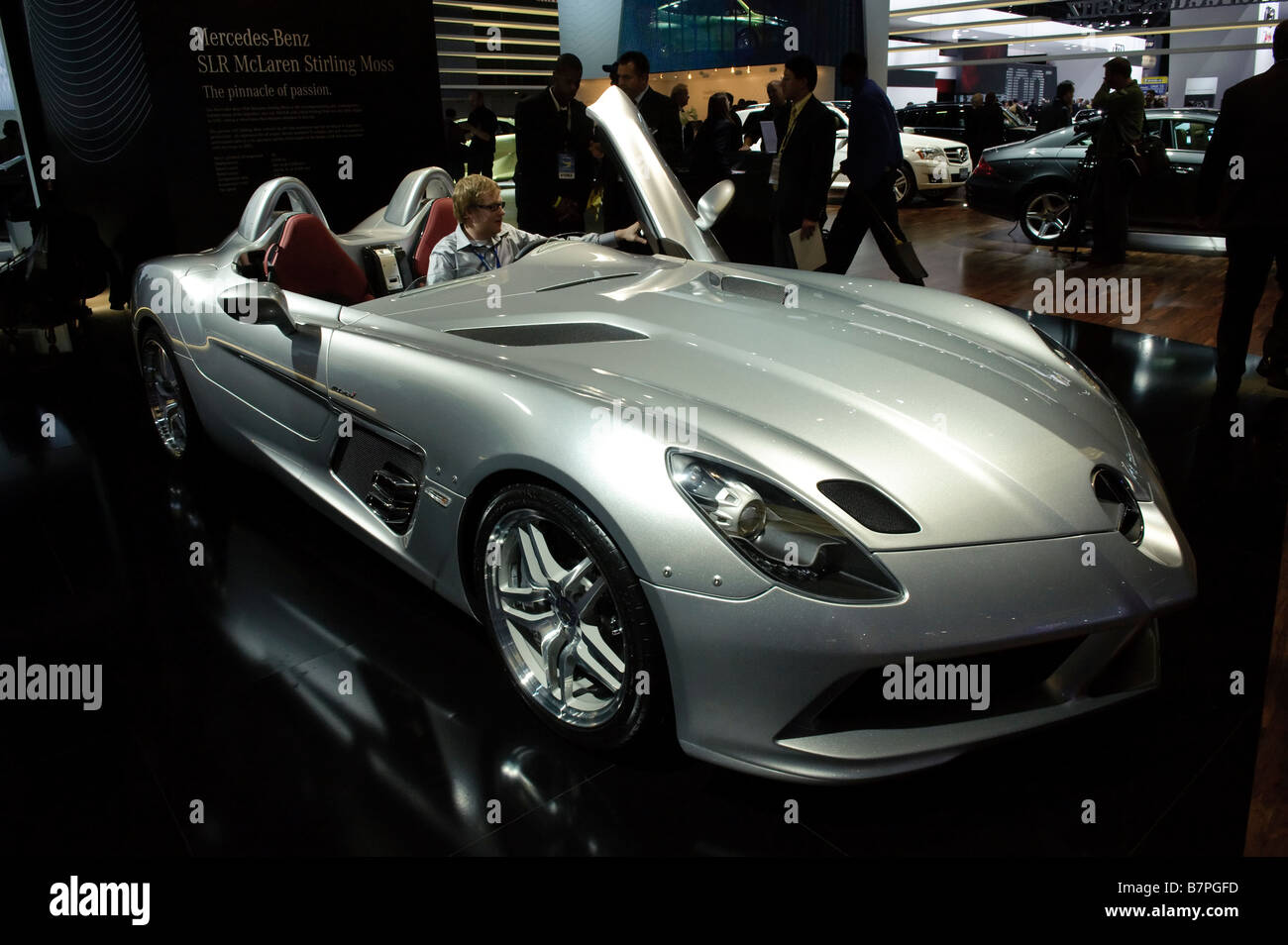 2009 Mercedes McLaren SLR di Stirling Moss al 2009 North American International Auto Show di Detroit Michigan STATI UNITI Foto Stock