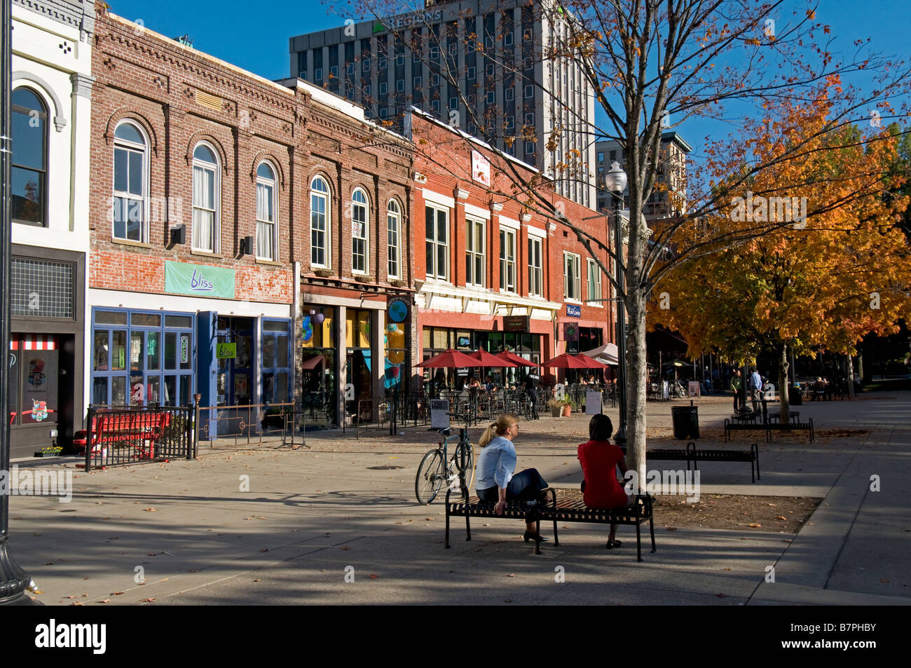 Piazza del mercato a Knoxville in Tennessee Piazza del Mercato a Knoxville in Tennessee Foto Stock