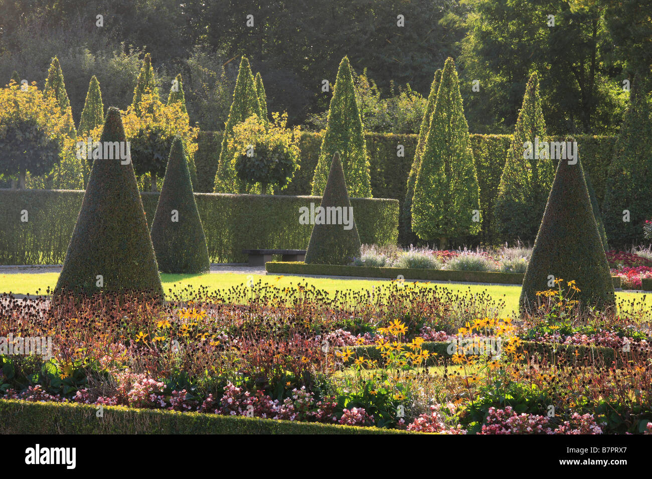 Kamp-Lintfort, Kloster Kamp, Terrassengarten, Parterre Foto Stock