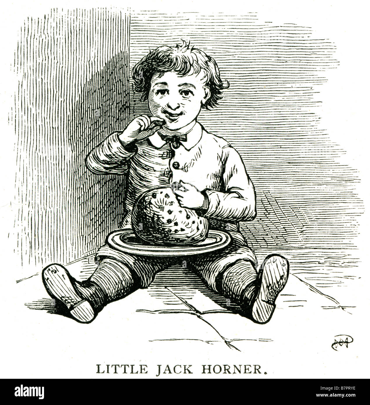 Little Jack Horner Filastrocca Little Jack Horner è una filastrocca. Esso ha il Roud folk song numero indice del 13027. Litt Foto Stock