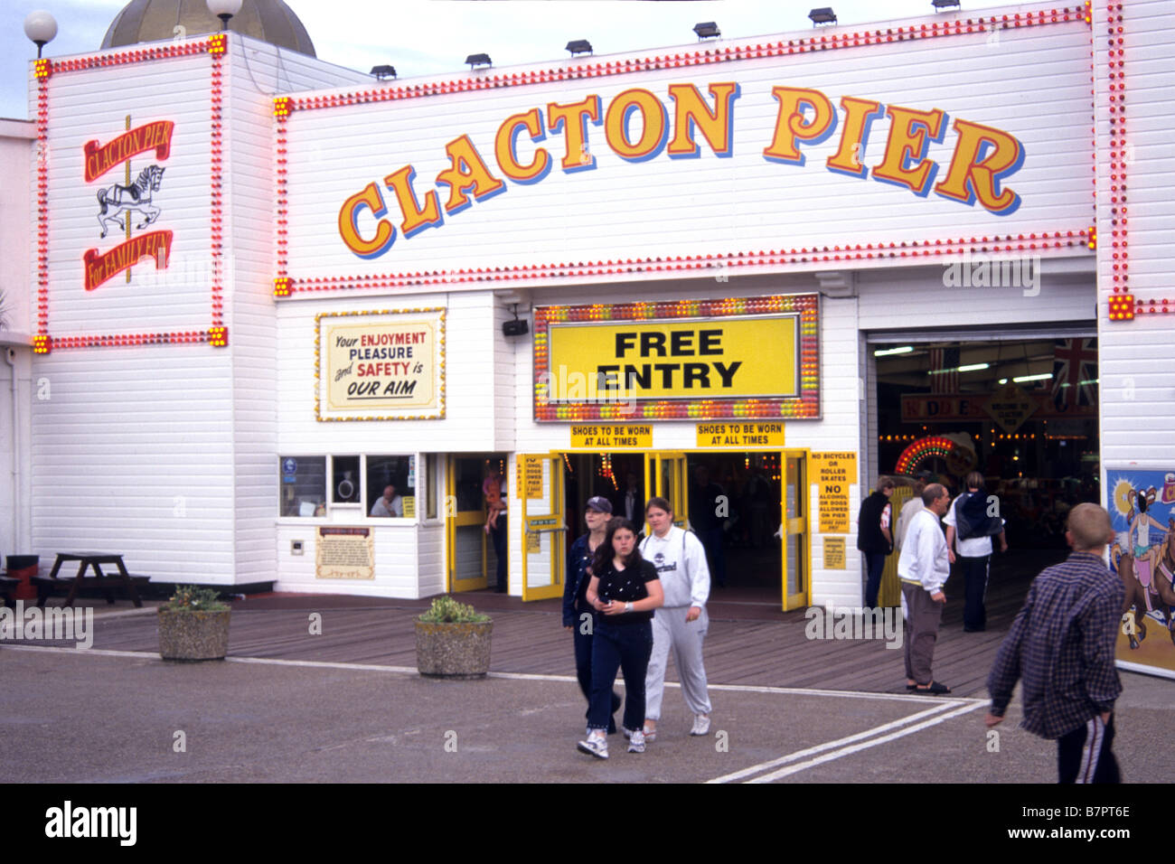 Clacton Pier, Essex, Regno Unito Foto Stock