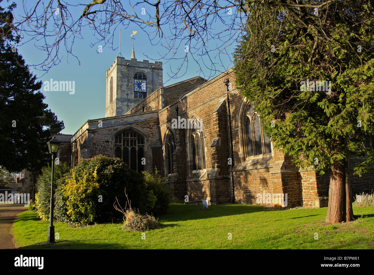 St Andrews Chiesa, Biggleswade, Inghilterra Foto Stock