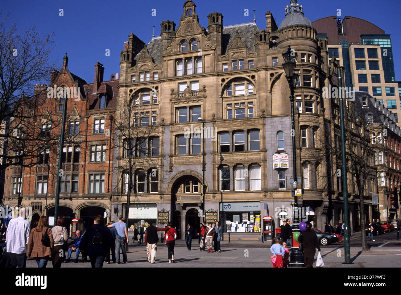 Manchester High Street, Regno Unito Foto Stock