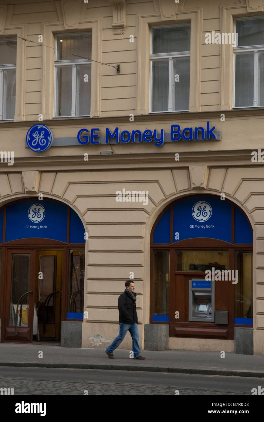 GE Money Bank a Praga Foto Stock