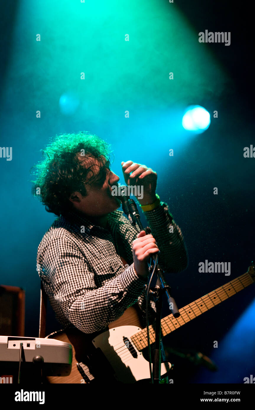 The Wombats eseguire sul palco del Festival della lettura 2008 Foto Stock