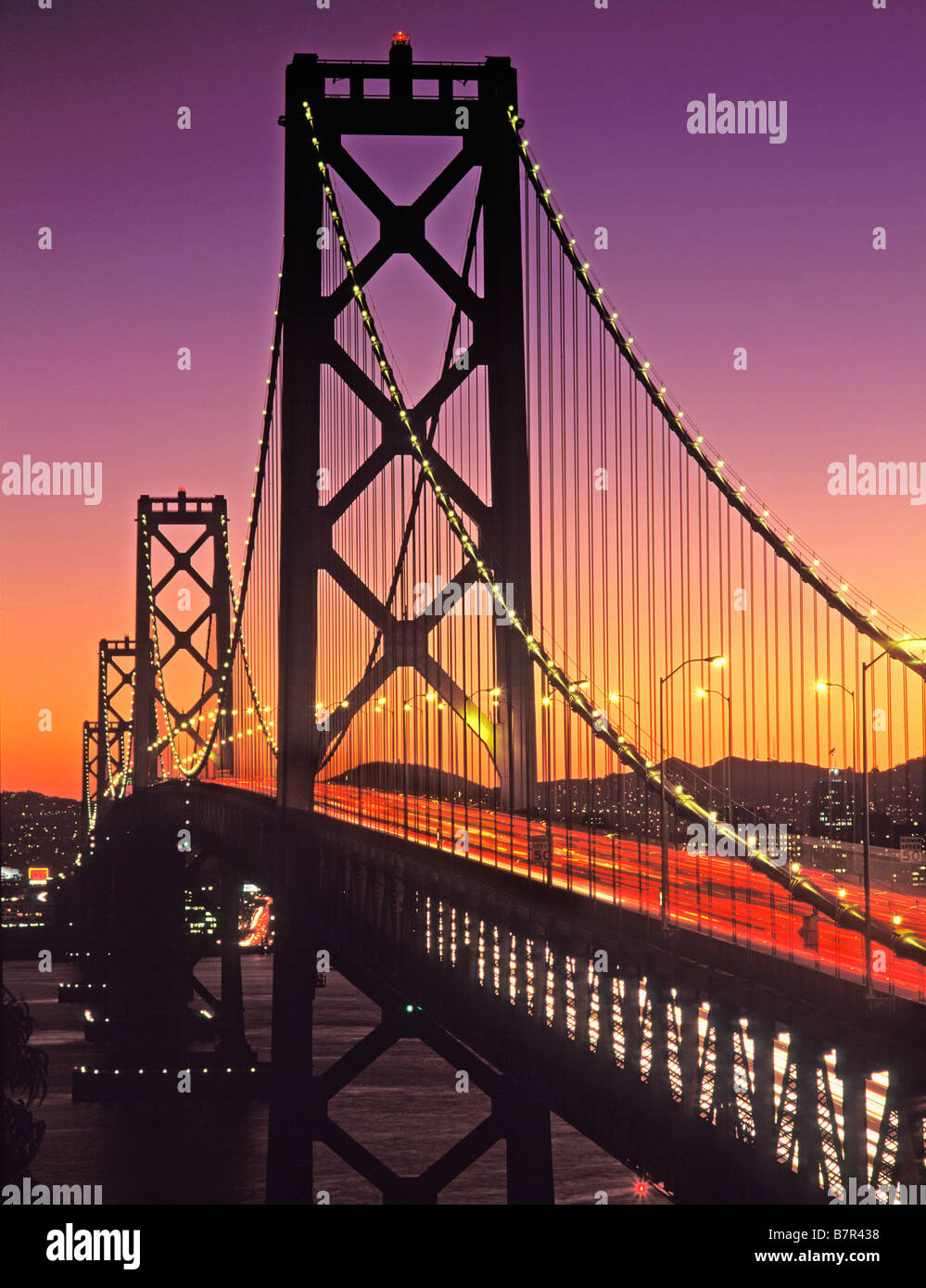 USA CALIFORNIA SAN FRANCISCO Oakland Bay Bridge Foto Stock