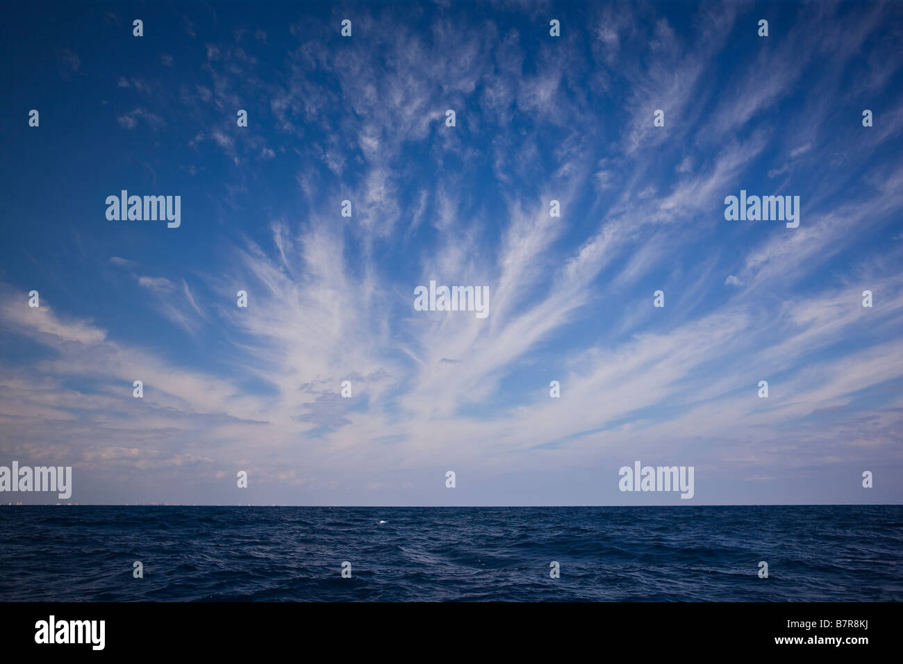 MIAMI BEACH, Florida USA - Oceano Atlantico, a circa 3 miglia fuori di Haulover tagliare, North Miami Beach. Foto Stock