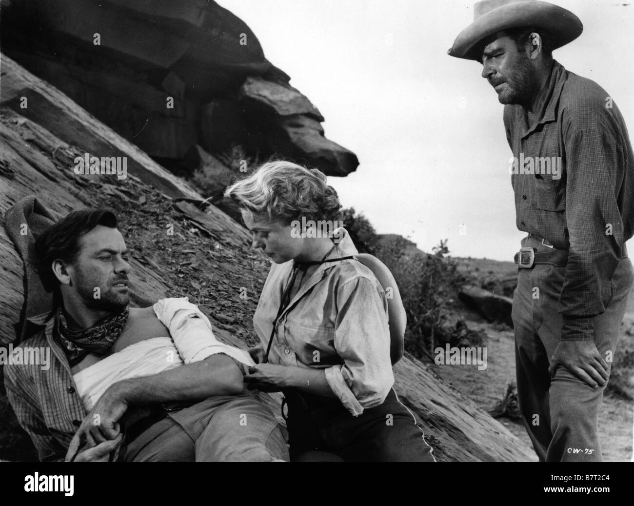 La caravane du desert Southwest passaggio Anno: 1954 USA Asta Cameron, Joanne Dru, John Irlanda USA : Direttore : Foto Stock