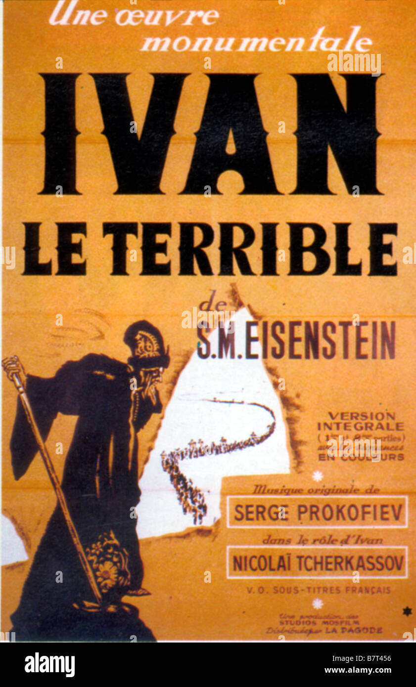 Ivan Groznyy Ivan il Terribile - Parte I Anno : 1945 Unione Sovietica Direttore : M. Sergei Eisenstein poster (Fr) Foto Stock