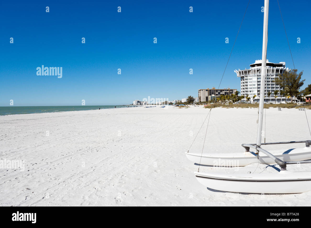 St Pete Beach vicino al Grand Hotel Plaza Beach, costa del Golfo della Florida, Stati Uniti d'America Foto Stock