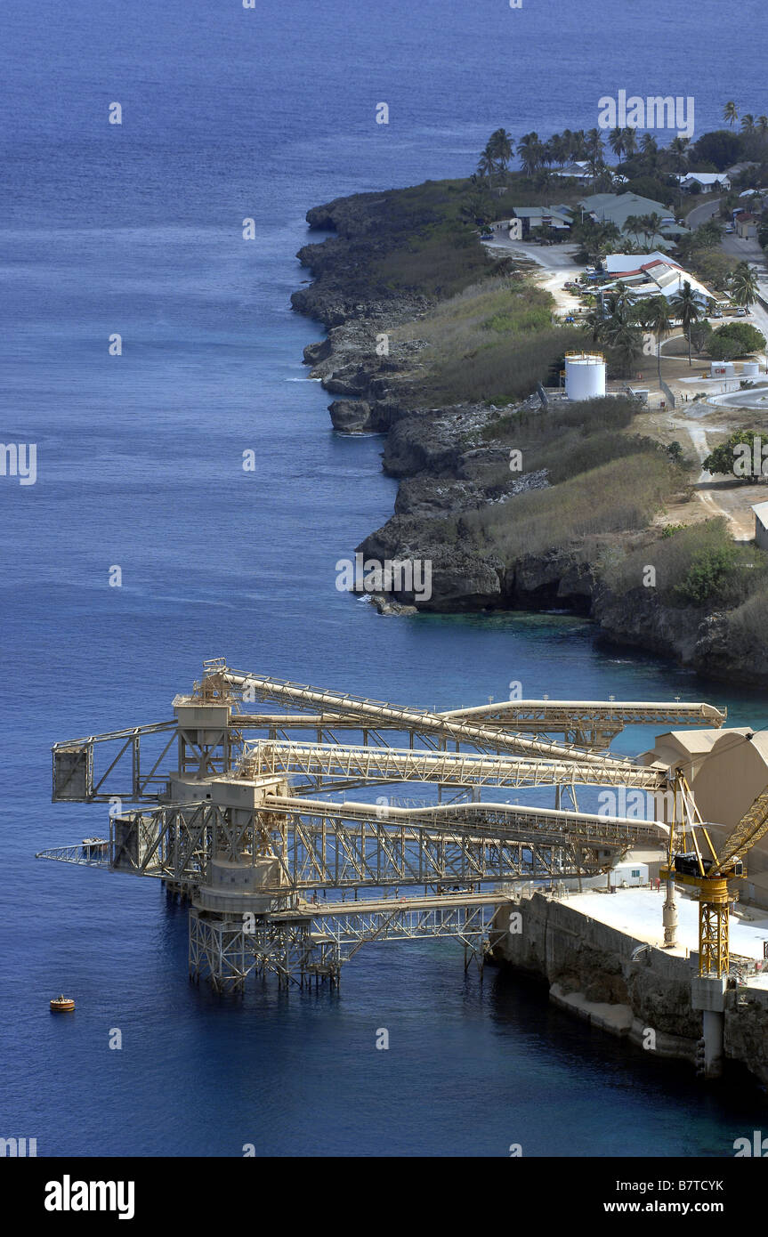 Flying Fish Cove, chiamato anche la liquidazione, sull'Isola di Natale, Western Australia. Foto Stock