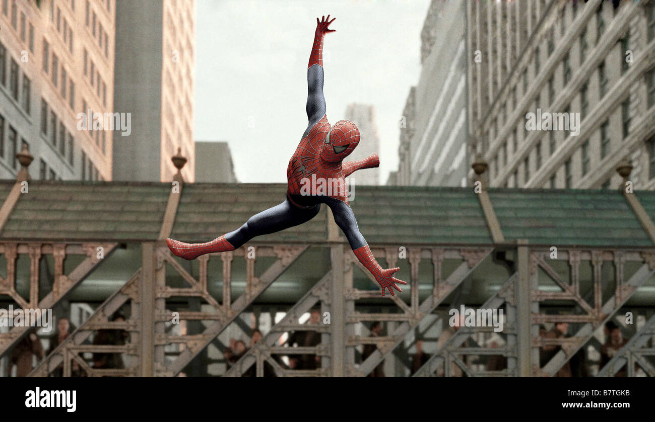 Spider Man 2 Anno: 2004 USA Tobey Maguire Direttore: Sam Raimi Foto Stock