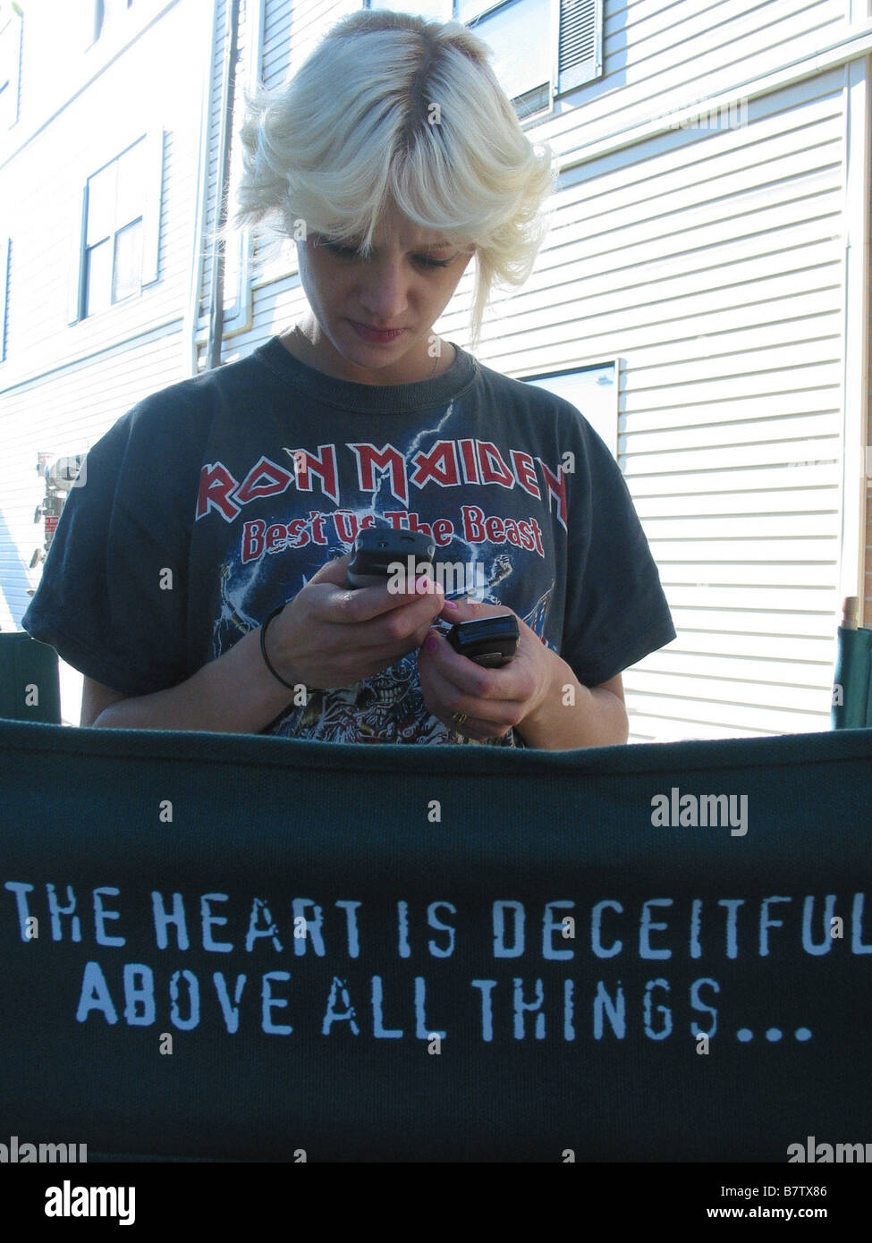 Asia Argento Asia Argento Asia Argento en tant que réalisatrice sur le film 'le livre de Jérémie', 'l'ingannevole è il cuore più di ogni cosa" 2004 - uk usa realisateur : Asia Argento Foto Stock