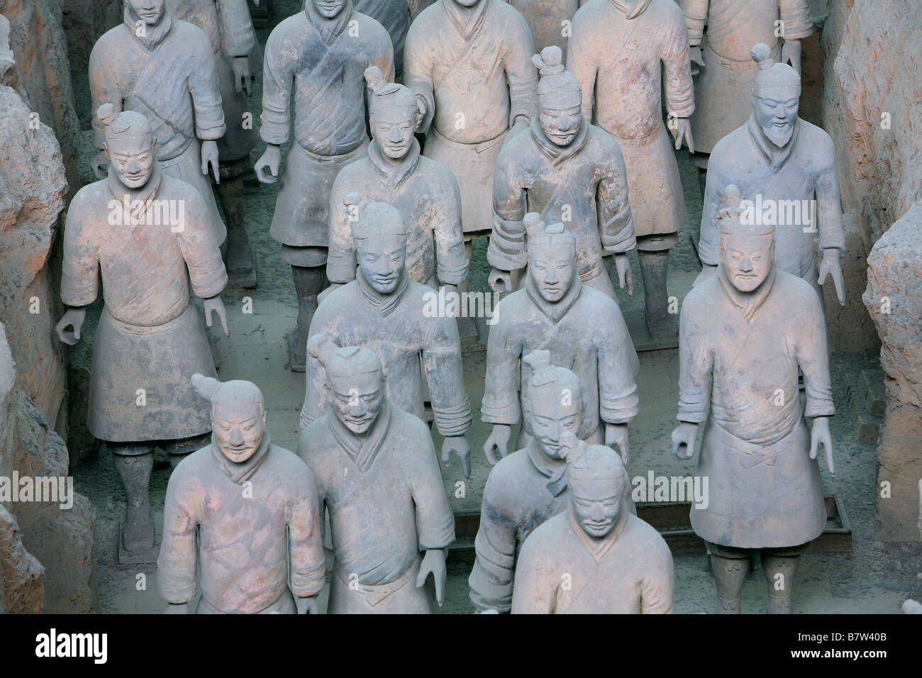 Soldati di terracotta,Shaanxi,Cina Foto Stock