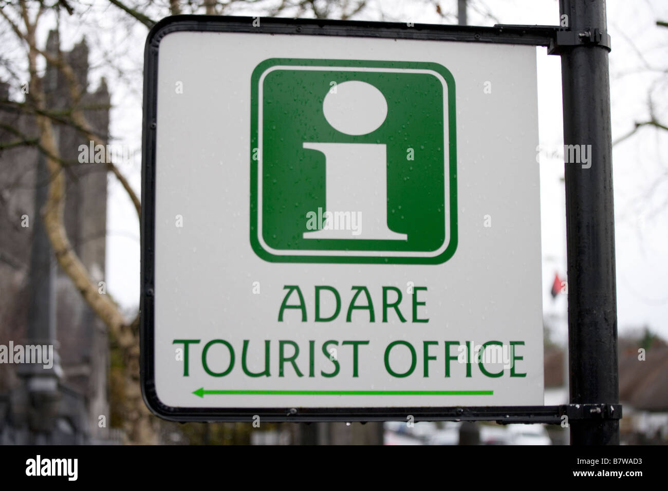 Turismo Irlandese office segno adare County Limerick Foto Stock