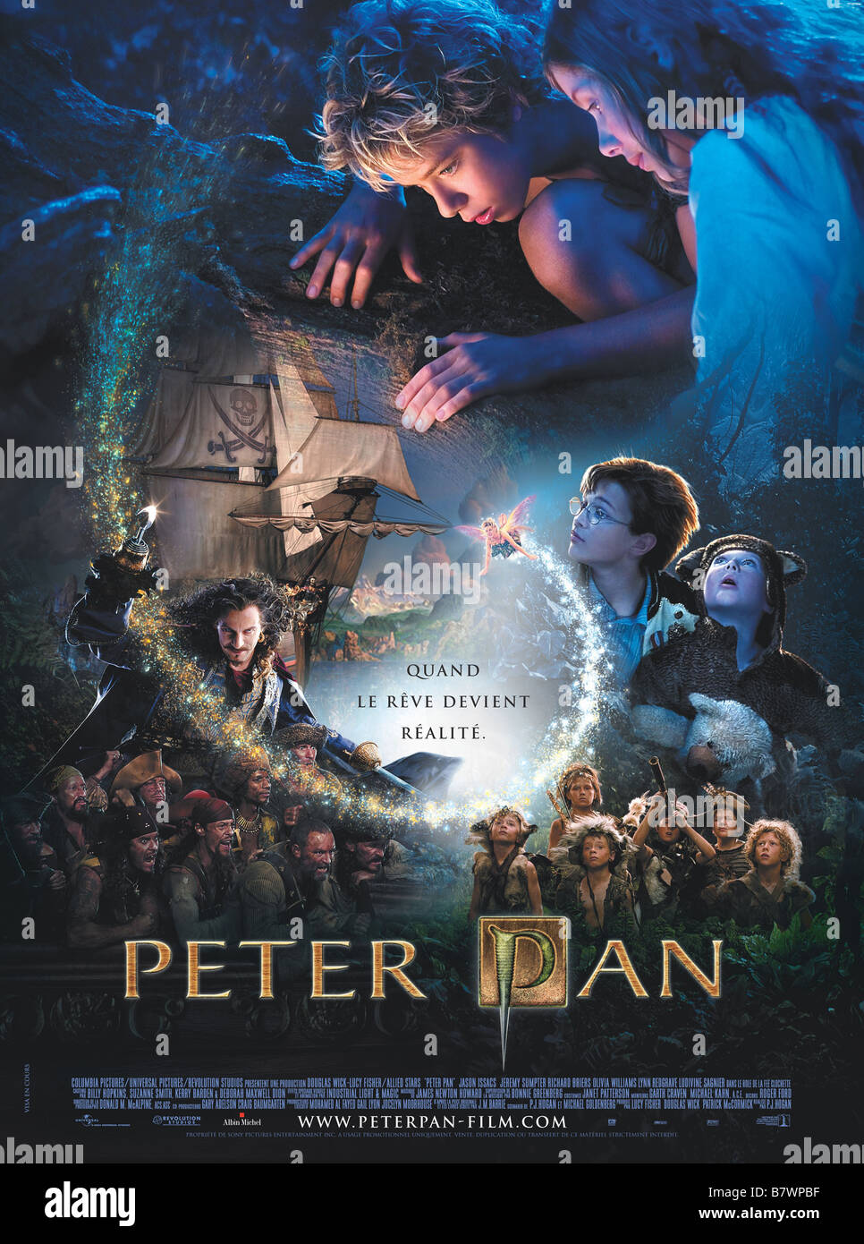 Peter Pan Anno: 2003 USA Direttore: P.J. Hogan poster (Fr) Foto Stock