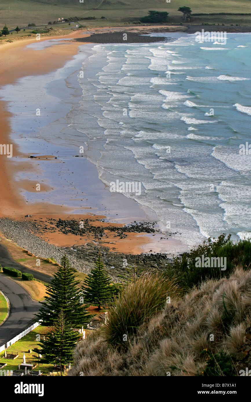 Stanley beach dal belvedere sulla sommità del dado Foto Stock