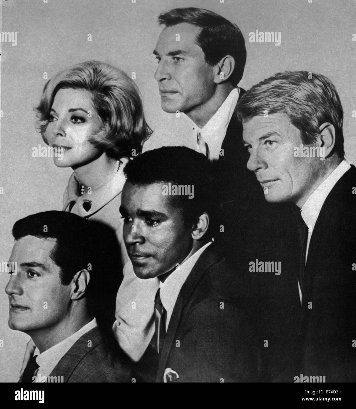 Missione: Impossibile serie TV USA 1966-1973 creata da Bruce Geller Greg  Morris, Peter Lupus , Peter Graves , Martin Landau, Barbara Bain Foto stock  - Alamy