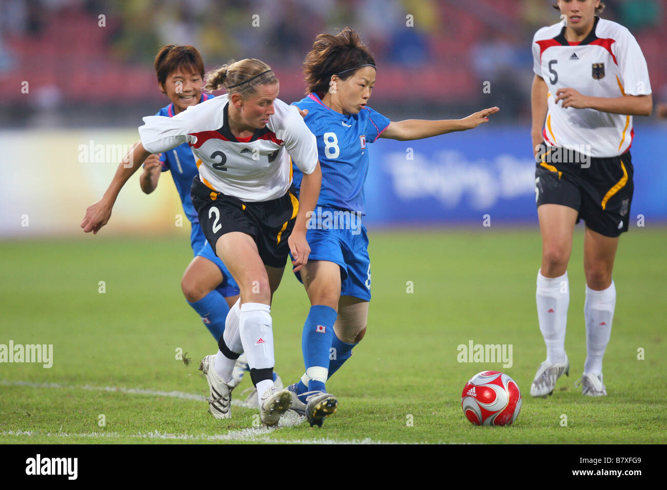 Aya Miyama JPN 21 Agosto 2008 Calcio Giochi Olimpici di Pechino 2008 Calcio femminile medaglia di bronzo match tra il Giappone e la Germania a lavoratori Stadium di Pechino Cina Foto di Daiju Kitamura AFLO SPORT 1045 Foto Stock