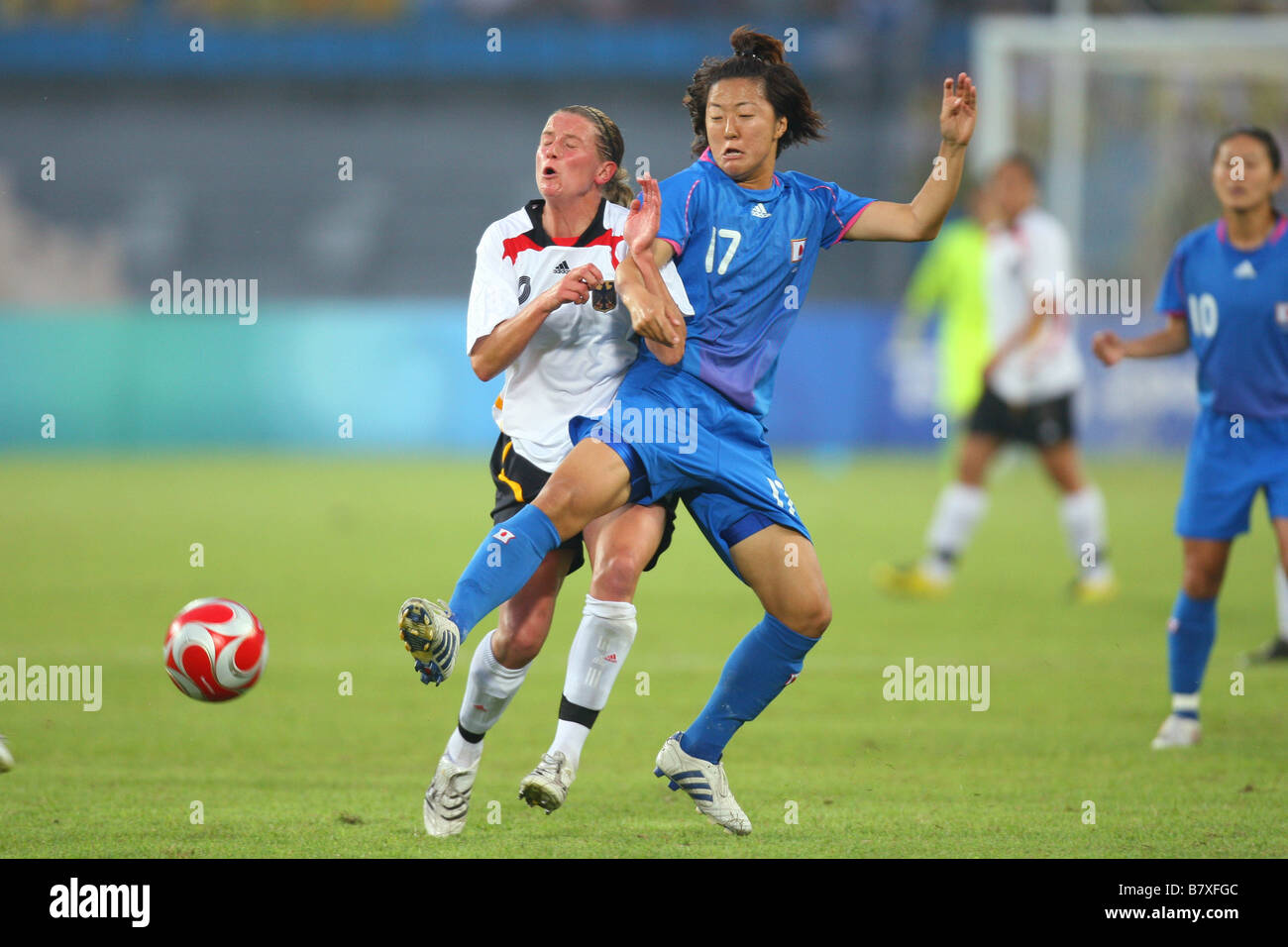 Yuki Nagasato JPN 21 Agosto 2008 Calcio Giochi Olimpici di Pechino 2008 Calcio femminile medaglia di bronzo match tra il Giappone e la Germania a lavoratori Stadium di Pechino Cina Foto di Daiju Kitamura AFLO SPORT 1045 Foto Stock