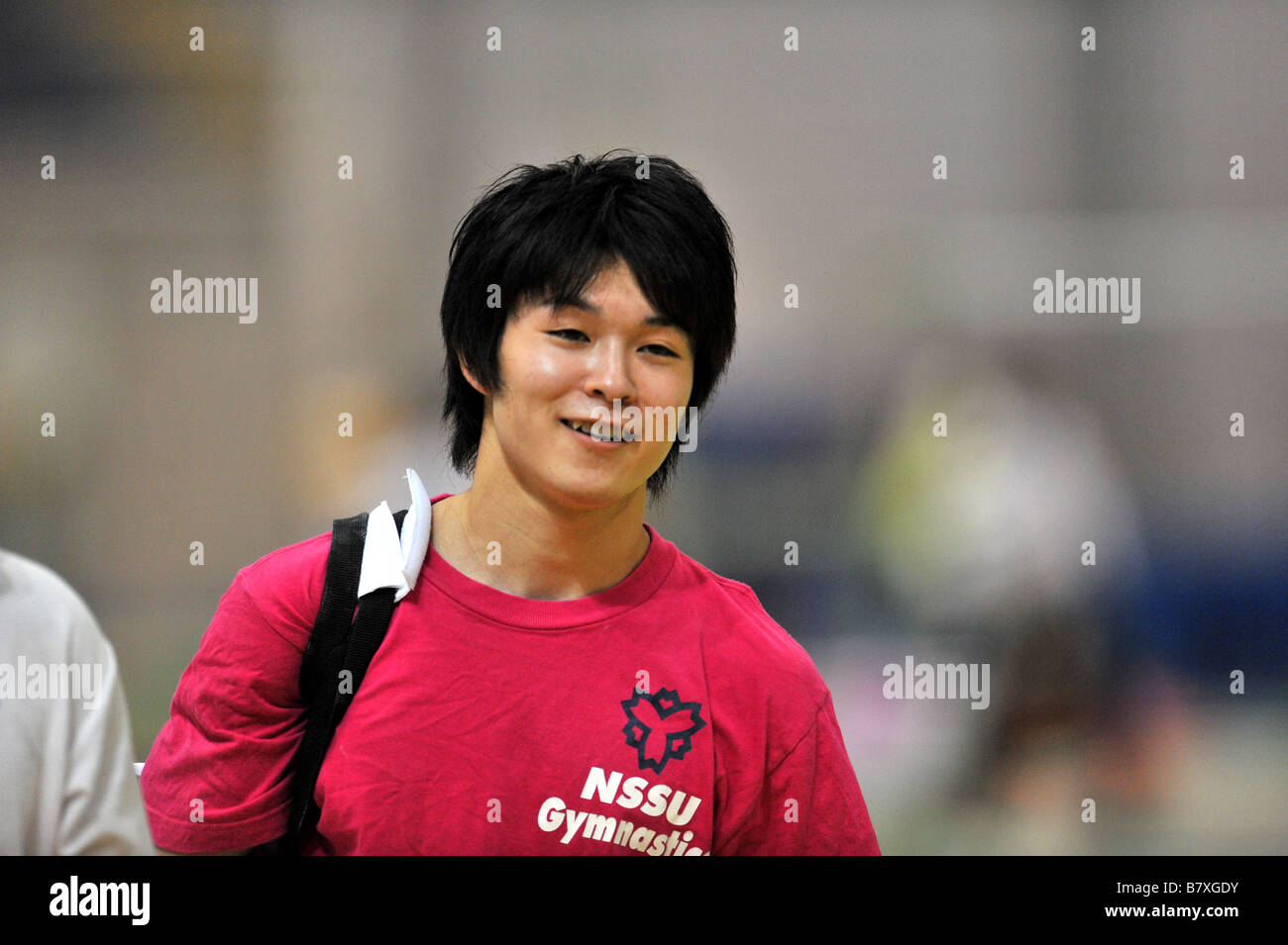 Kohei Uchimura JPN 2 settembre 2008 ginnastica artistica La sessantaduesima tutto il Giappone intercollegiate campionato di ginnastica Mens individuale finale a Kumagaya Sport Cultura Park Kumagaya cupola Saitama Japan Photo by Jun Tsukida AFLO SPORT 0003 Foto Stock