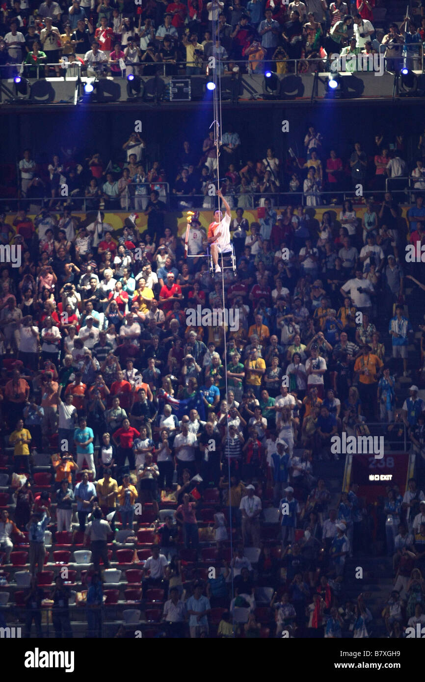 Cerimonia di apertura per i Giochi Paralimpici 6 SETTEMBRE 2008 Cerimonia di apertura durante la cerimonia di apertura di Pechino 2008 Paralimpico estivo presso lo Stadio Nazionale di Pechino Cina Foto di Akihiro Sugimoto AFLO SPORT 1080 Foto Stock