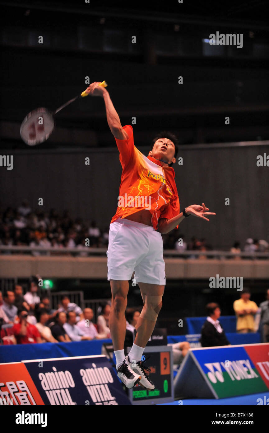 Lee Chong Wei MYS Settembre 20 2008 Badminton Overgrip Yonex Open Giappone 2008 Mens Singles semi finale presso il Tokyo Metropolitan Palestra Tokyo Japan Photo by Jun Tsukida AFLO SPORT 0003 Foto Stock