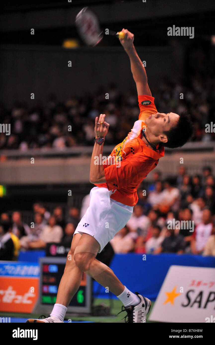 Lee Chong Wei MYS Settembre 20 2008 Badminton Overgrip Yonex Open Giappone 2008 Mens Singles semi finale presso il Tokyo Metropolitan Palestra Tokyo Japan Photo by Jun Tsukida AFLO SPORT 0003 Foto Stock