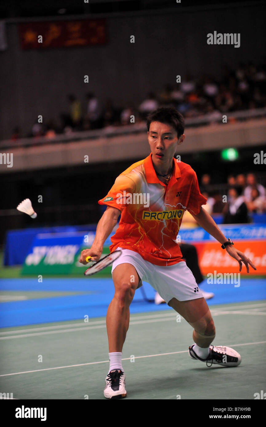 Lee Chong Wei MYS Settembre 20 2008 Badminton Overgrip Yonex Open Giappone 2008 Mens Singles semi finale presso il Tokyo Metropolitan Palestra Tokyo Japan Photo by Jun Tsukida AFLO SPORT 0003 Foto Stock