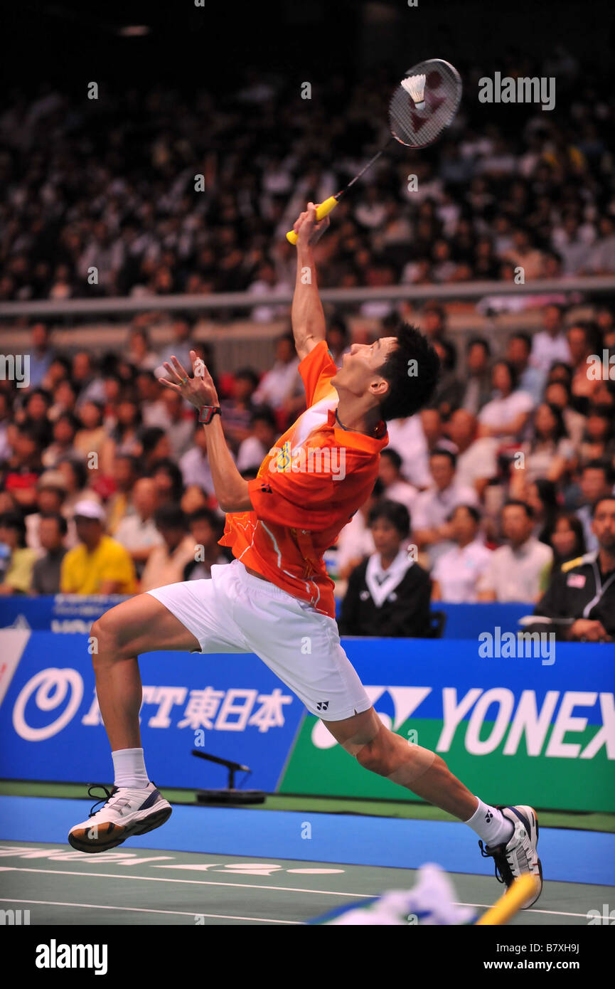 Lee Chong Wei MYS Settembre 20 2008 Badminton Overgrip Yonex Open Giappone 2008 Mens Singles semi finale presso il Tokyo Metropolitan Palestra Tokyo Japan Photo by Jun Tsukida AFLO SPORT 0003 Foto Stock