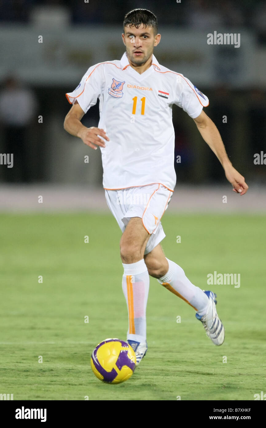 Fahed Nazeer Oudah Al Karama Settembre 24 2008 Football AFC Champions League 2008 tra la gamba Osaka 2 0 Al Karama a Expo 70 Stadio commemorativo Giappone Osaka Foto di Akihiro Sugimoto AFLO SPORT 1080 Foto Stock