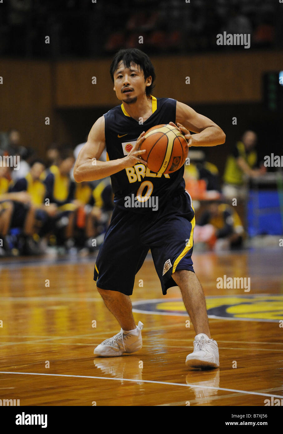 Yuta Tabuse Brex 26 settembre 2008 Basket JBL League 2008 2009 match tra Link Brex Tochigi 66 82 Toshiba Brave Thunders Foto Stock