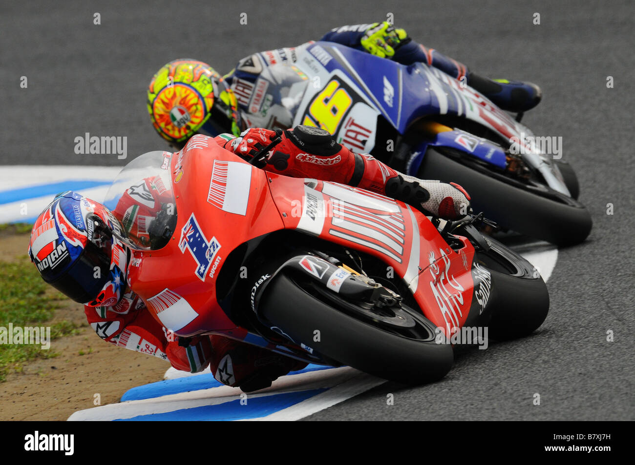 Casey Stoner Ducati 28 settembre 2008 Motore Casey Stoner di Australia e  Ducati Marlboro team in azione durante il round 15 del Foto stock - Alamy