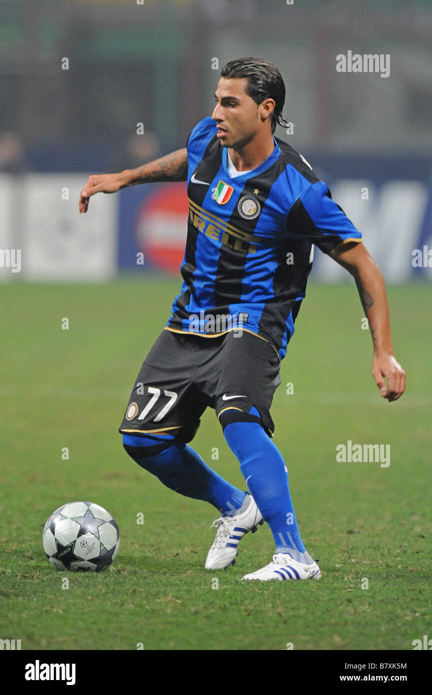 Ricardo Quaresma Inter 1 OTTOBRE 2008 calcio UEFA Champions League Gruppo B prima gamba match tra Inter e Milan e Werder Brema presso lo stadio San Siro di Milano Italia Foto di Enrico Calderoni AFLO SPORT 0391 Foto Stock