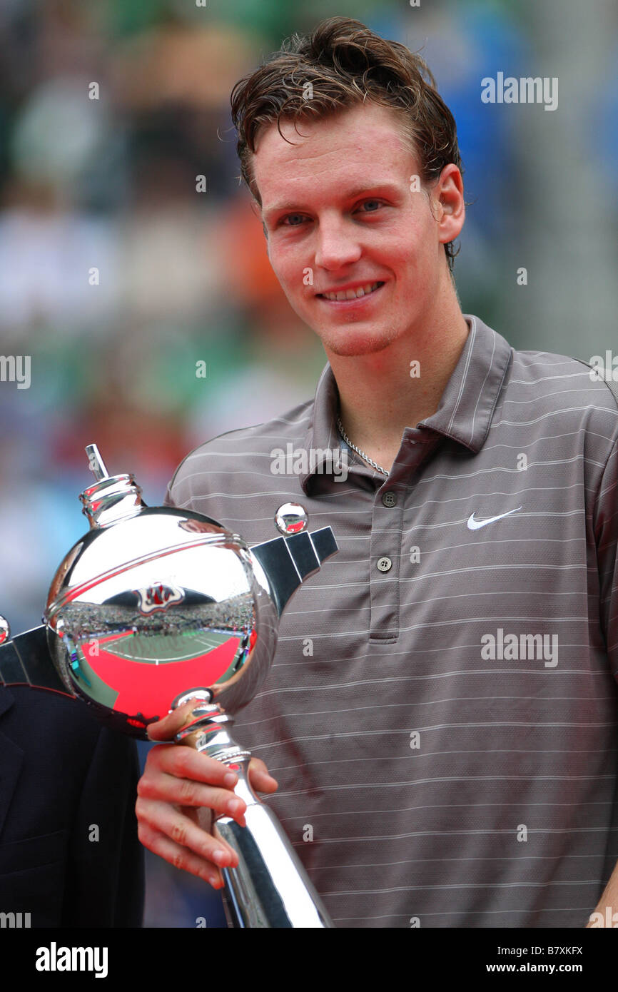 Tomas BERDYCH CZE 5 OTTOBRE 2008 Tennis AIG Japan Open Tennis Championships 2008 Mens Singles finale di Ariake Colosseum Tokyo Giappone Foto di Daiju Kitamura AFLO SPORT 1045 Foto Stock