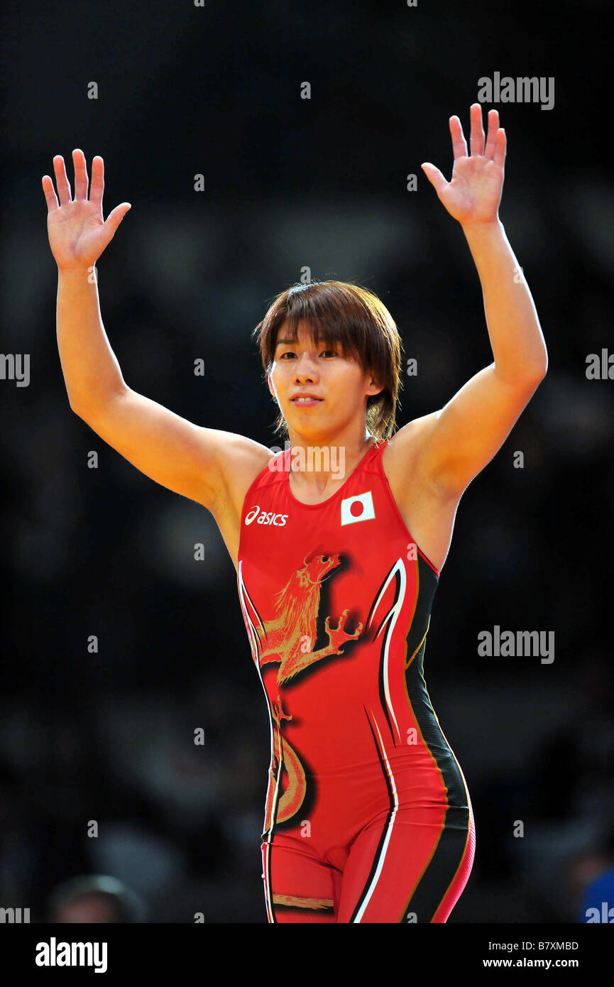Saori Yoshida JPN Ottobre 13 2008 2008 Wrestling Senior Wrestling femminile Campionati del Mondo Womens stile libero 55kg Finale di 1nd palestra di Yoyogi Tokyo Japan Photo by JUN TSUKIDA AFLO SPORT 0003 Foto Stock