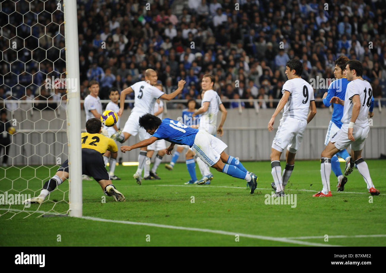 Yoshito Okubo JPN Ottobre 15 2008 Football 2010 FIFA World Cup Asian round finale delle qualificazioni tra Giappone 1 1 Uzbekistan a Saitama Stadium Saitama Giappone Foto di Atsushi Tomura AFLO SPORT 1035 Foto Stock